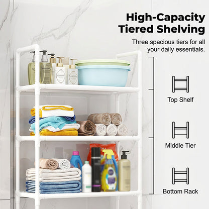 ❤️‍🔥No-Drill Bathroom & Laundry Organizer Shelf
