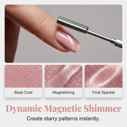 Spar Cat Eye Gel Polish Shiny Magnetic Glitter Nail Art Polish