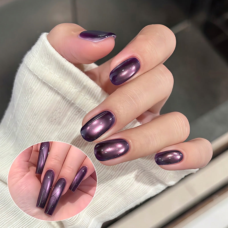 Spar Cat Eye Gel Polish Shiny Magnetic Glitter Nail Art Polish