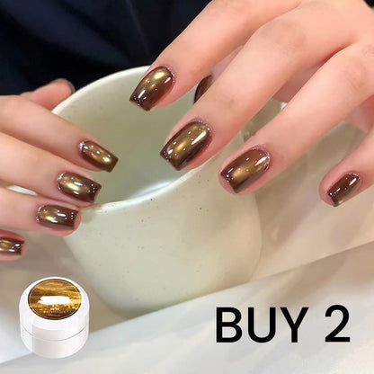 Spar Cat Eye Gel Polish Shiny Magnetic Glitter Nail Art Polish