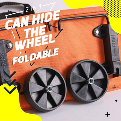 🔥🔥Last Day Promotion Only £11.99 ‼️🛒2-in-1 Foldable Shopping Cart✨Portable Lightweight Grocery Trolley