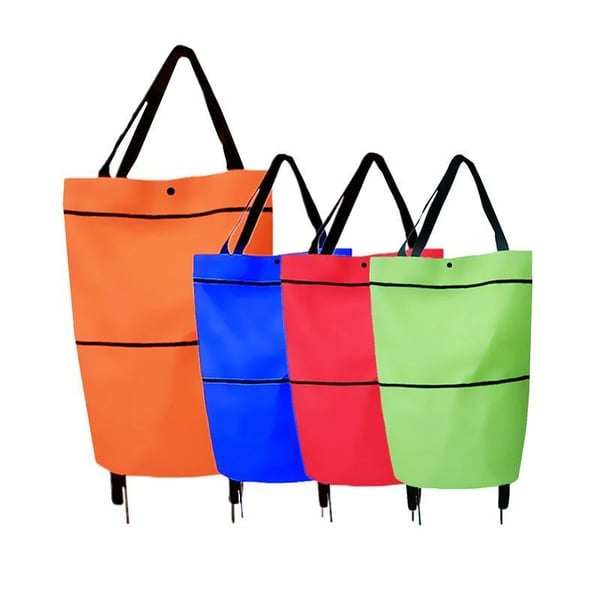 🔥🔥Last Day Promotion Only £11.99 ‼️🛒2-in-1 Foldable Shopping Cart✨Portable Lightweight Grocery Trolley