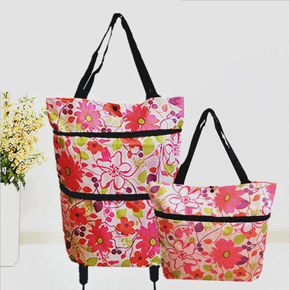 📢📢50% OFF !! ⏰2-in-1 Foldable Shopping Cart
