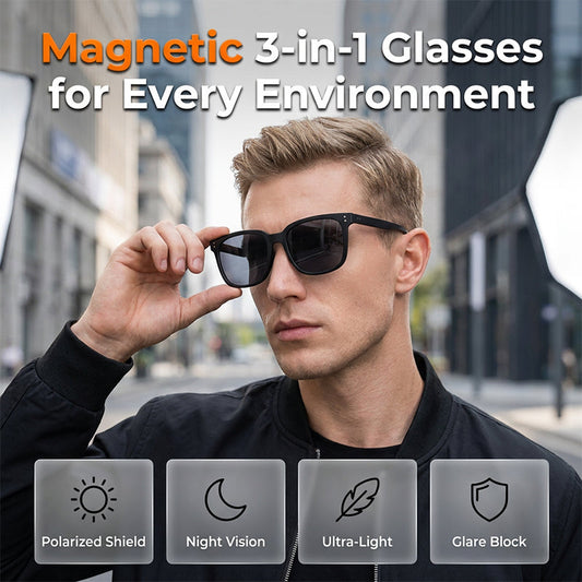 Magnetic 3-in-1 Glasses