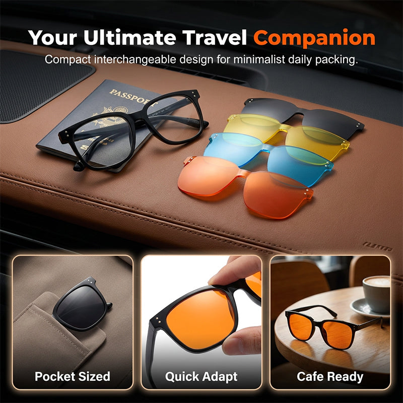 Magnetic 3-in-1 Glasses