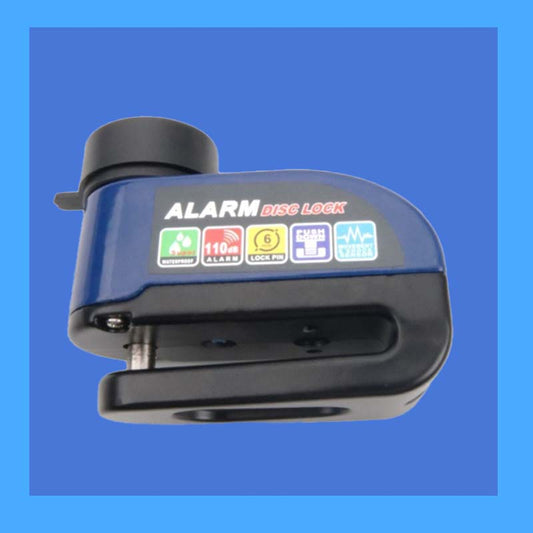 🔑 Easy-Use Alarmed Disc Lock with Push-to-Lock Design — Waterproof Heavy-Duty Security