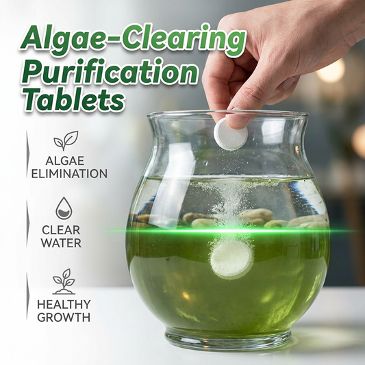🥳2026 HOT SALE🥳💞50K+ SOLD!💧🌿 50% OFF! Water Purification Tablets – Clears algae & cloudiness, keeps plant water crystal clean. One tablet, instant results! 🌱✨