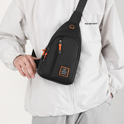 🎒50% RABATT! Vanntett skulderveske med flere lommer & hodetelefonutgang