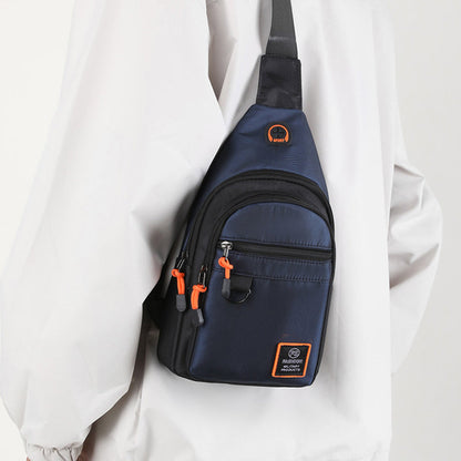 🎒50% RABATT! Vanntett skulderveske med flere lommer & hodetelefonutgang