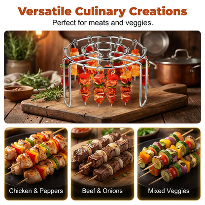 Stainless Steel Air Fryer Skewer Rack Stand