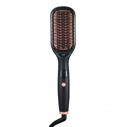 Negative Ion Hair Straightener Brush with LCD Display