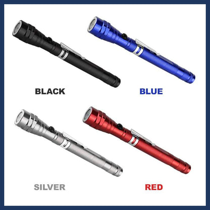 🔦 Multifunction Telescopic Magnetic Flashlight | 50% OFF 🔥 360° Flexible Neck, Durable Alloy, Repair Tool, and Ideal Gift