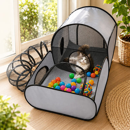 ⏳Limited-time 50% off⏰Large Cat Tunnel for Play and Lounging🐈🐈‍⬛🏠