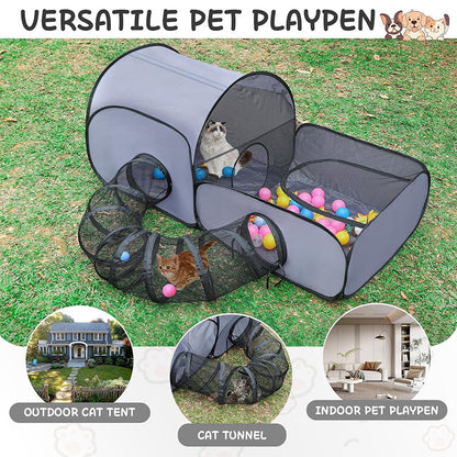 ⏳Limited-time 50% off⏰Large Cat Tunnel for Play and Lounging🐈🐈‍⬛🏠
