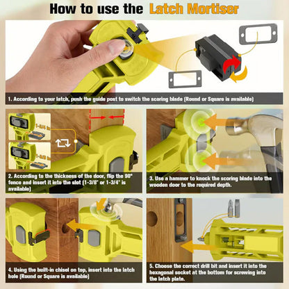 LAST DAY 50% OFF - Door Latch Installation Kit for Accurate Chiseling and Scoring