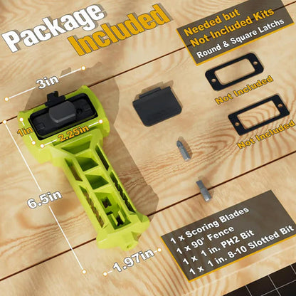 LAST DAY 50% OFF - Door Latch Installation Kit for Accurate Chiseling and Scoring