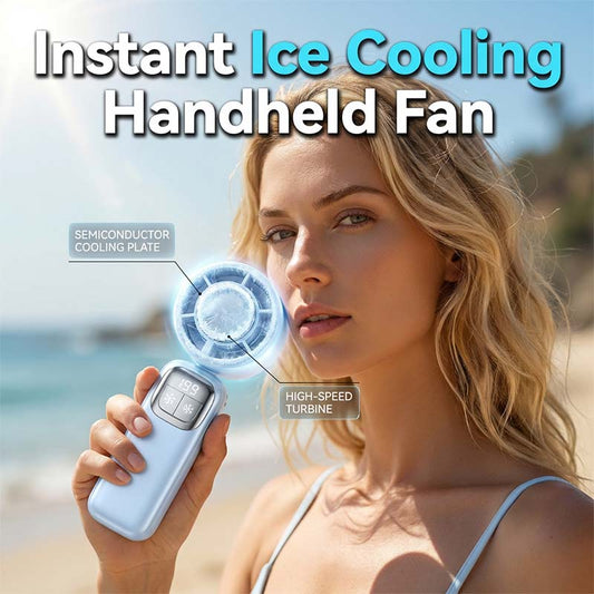 🔥 Summer Hot Sale 📢 60% OFF (Was 49.99 $, Now 19.99 $)!! ⚡ 50K+ SOLD! ❄ Foldable Handheld Cooling Fan with LED Display