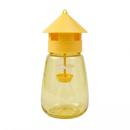 Hanging fly trap for indoor and outdoor use