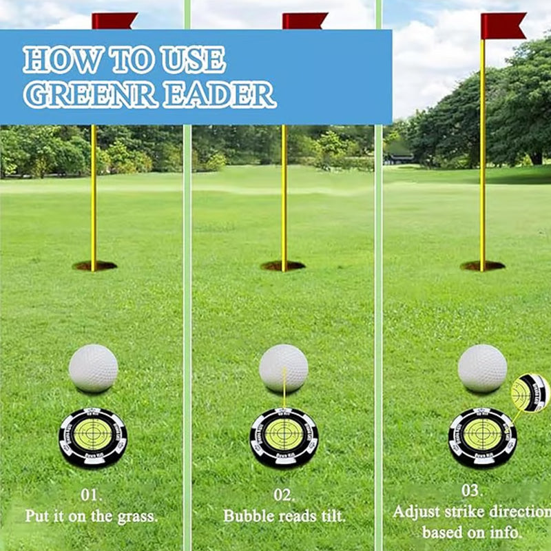 🏌️♂️⛳ Precision, not luck! Golf Leveler & Marker | Eliminate guesswork, improve your putting accuracy, and succeed at reading the break