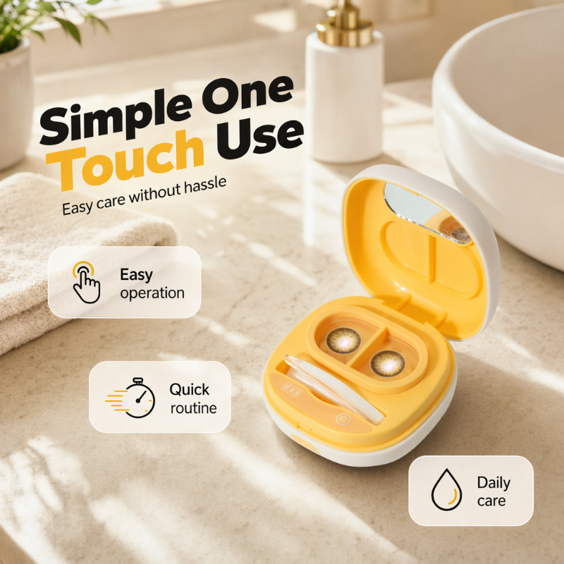Portable Sonic Contact Lens Cleaner