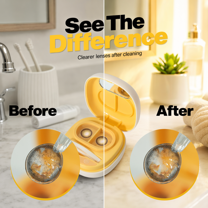 Portable Sonic Contact Lens Cleaner