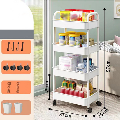 Mobile Kitchen Storage Organizer Rack