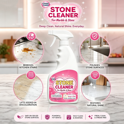 ✨ Stone cleaner & polish – removes stains, adds shine, fresh floral scent!