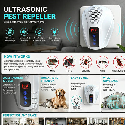360° Silent Ultrasonic Mouse Repellent