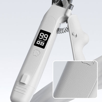 🐾 LIMITED‑TIME 50% OFF! 💥 2‑in‑1 LED Pet Nail Clipper & Grinder – Bloodline‑Light, LCD Display, Anti‑Splash ✨
