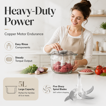 Stainless Steel Electric Food Processor