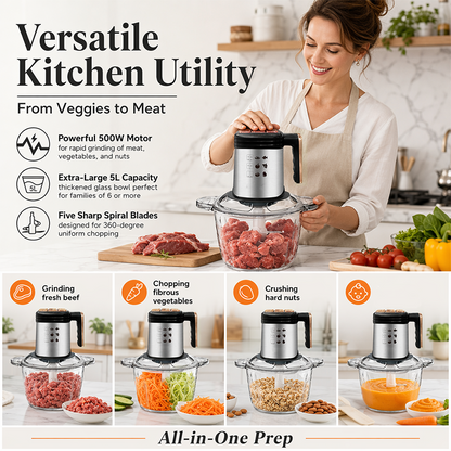 Stainless Steel Electric Food Processor