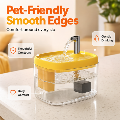Silent Pet Drinking Dispenser with Food-Grade PET Bowl 🐾 Fresh, Flowing & Perfect for Picky Drinkers ✨