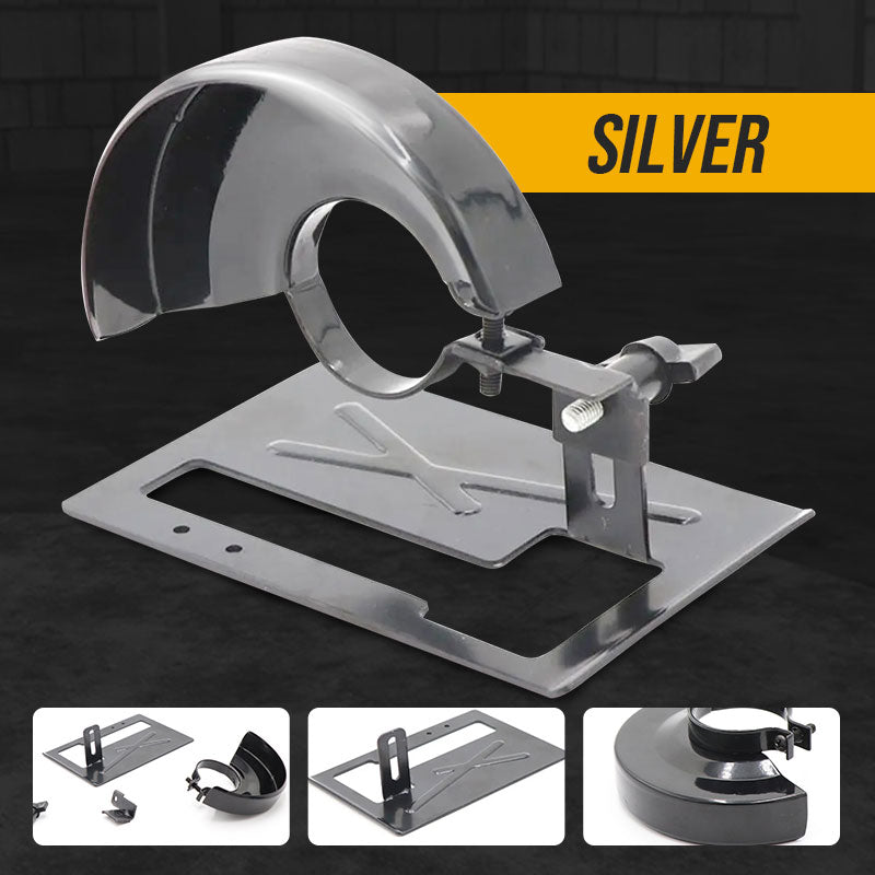 🔥Hot Sale 50% OFF🔥 Angle Grinder Cutting Stand with Protective Cover Kit – 0-45° Adjustable, 0-40mm Depth, Fits 4"-5" (100-125mm) Grinders, Iron+ABS, 11 Pcs with Dust Hose & Blades 🔧