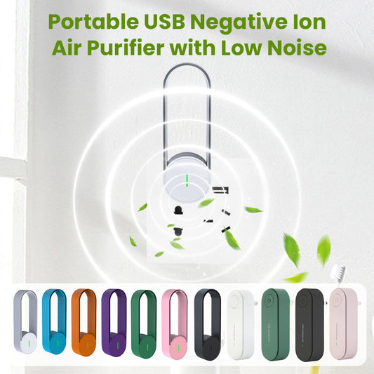 Portable USB Negative Ion Air Purifier with Low Noise