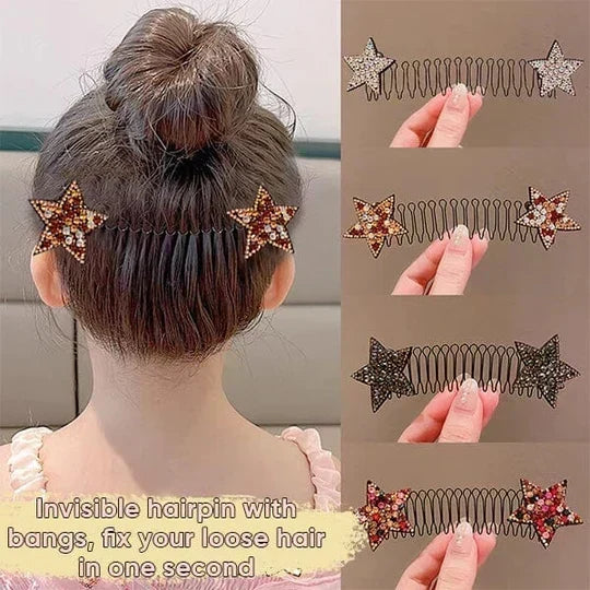💇‍♀️✨ Flexible Invisible Hair Comb—invisible, flexible, and non-slip—instantly creates a perfectly secure hold! 🌟