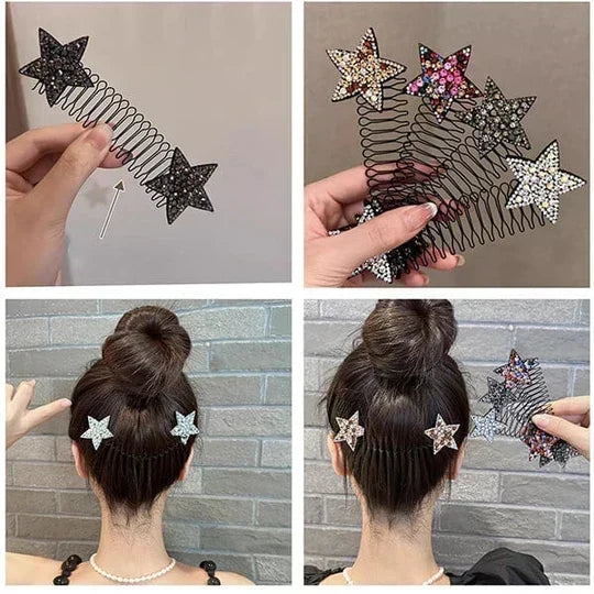 💇‍♀️✨ Flexible Invisible Hair Comb—invisible, flexible, and non-slip—instantly creates a perfectly secure hold! 🌟