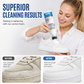 A rinse-off foam cleaner with a built-in brush head—a miracle cleaner for fabrics and furniture
