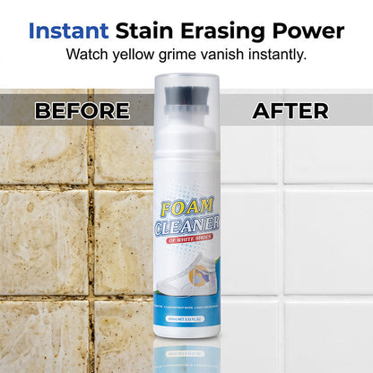 A rinse-off foam cleaner with a built-in brush head—a miracle cleaner for fabrics and furniture