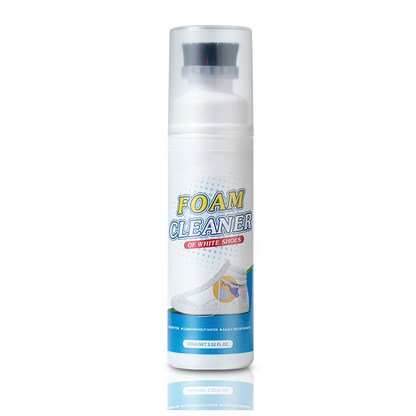 A rinse-off foam cleaner with a built-in brush head—a miracle cleaner for fabrics and furniture