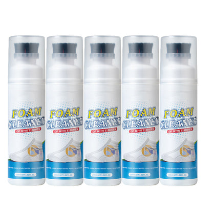 A rinse-off foam cleaner with a built-in brush head—a miracle cleaner for fabrics and furniture