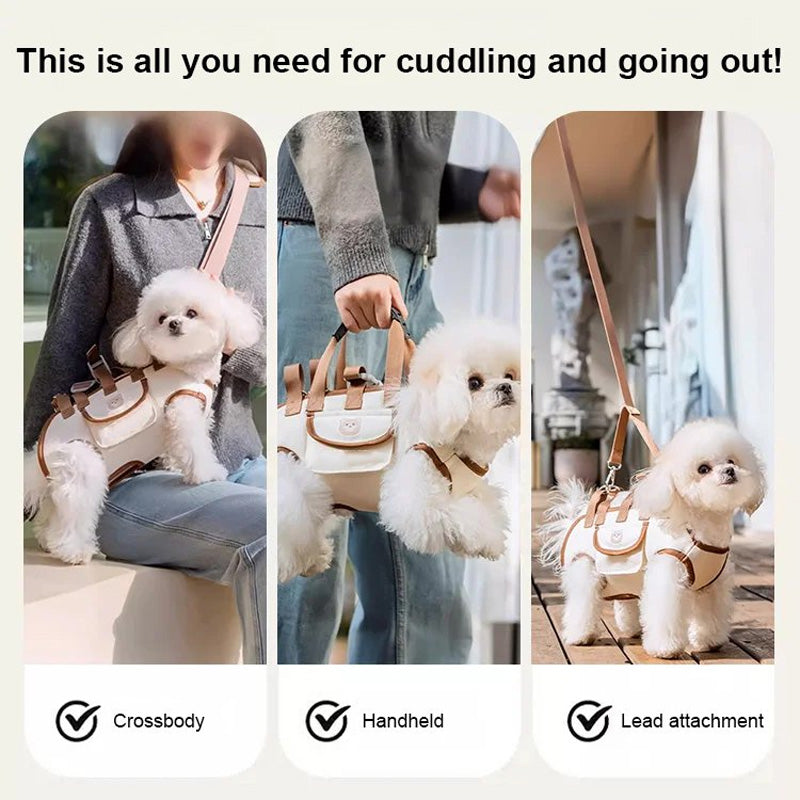 🐾 LIMITED-TIME 50% OFF! 🎒 Portable Breathable Pet Carrier Sling & Backpack – 2-in-1, Padded Strap, Adjustable 🚶
