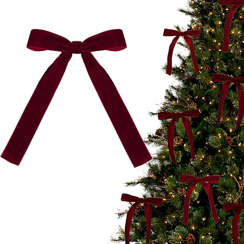 Elegant Christmas Ribbon Bow Ornament