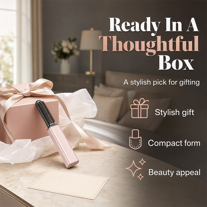 💇 Cordless Mini Bang Styling Comb