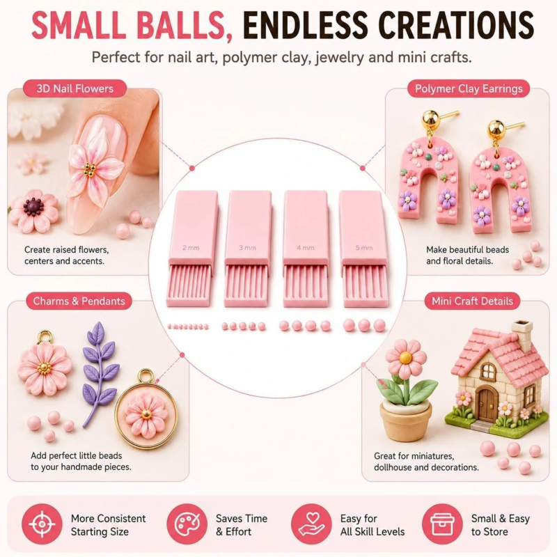 🎨 3D Printed Clay Ball Maker – Perfect Mini Balls in Seconds ✨