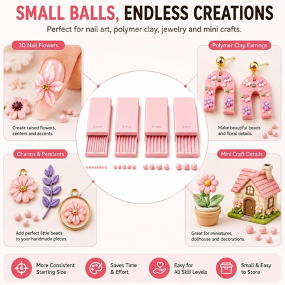 🎨 3D Printed Clay Ball Maker – Perfect Mini Balls in Seconds ✨