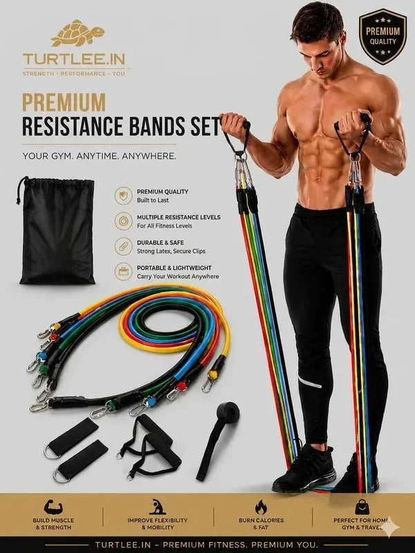 ⏳Oferta Especial por Tiempo Limitado⏰Construye el Cuerpo de Tus Sueños Sin Ir al Gimnasio | Juego de Bandas de Resistencia Ajustables para Entrenamiento Corporal Completo en Cualquier Lugar
