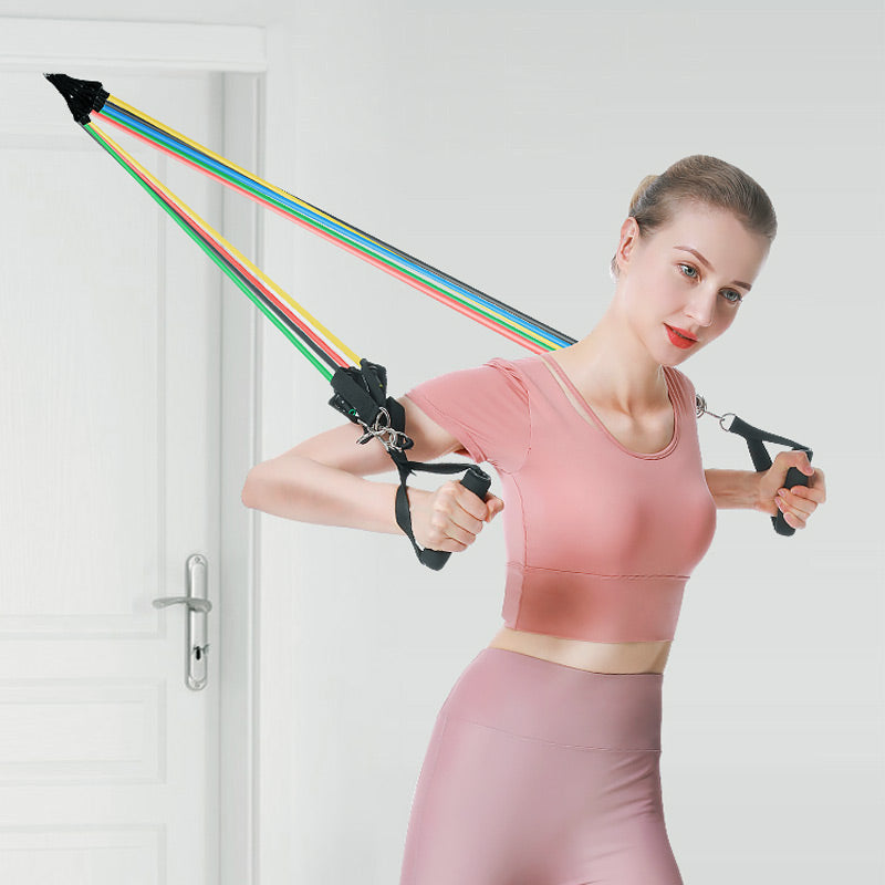 ⏳Oferta Especial por Tiempo Limitado⏰Construye el Cuerpo de Tus Sueños Sin Ir al Gimnasio | Juego de Bandas de Resistencia Ajustables para Entrenamiento Corporal Completo en Cualquier Lugar