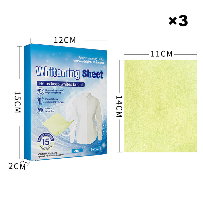 Laundry Whitening Sheets for Yellow Removal
