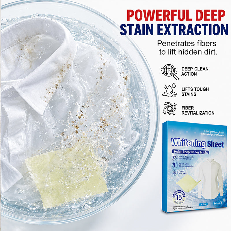 Laundry Whitening Sheets for Yellow Removal
