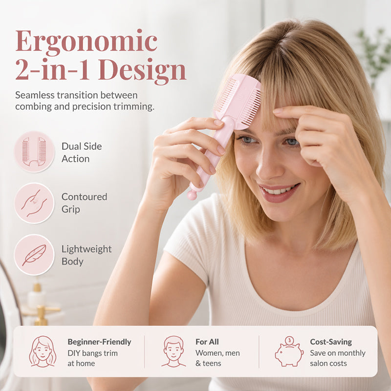 🎁Portable Dual-Use Hair Trimming Comb